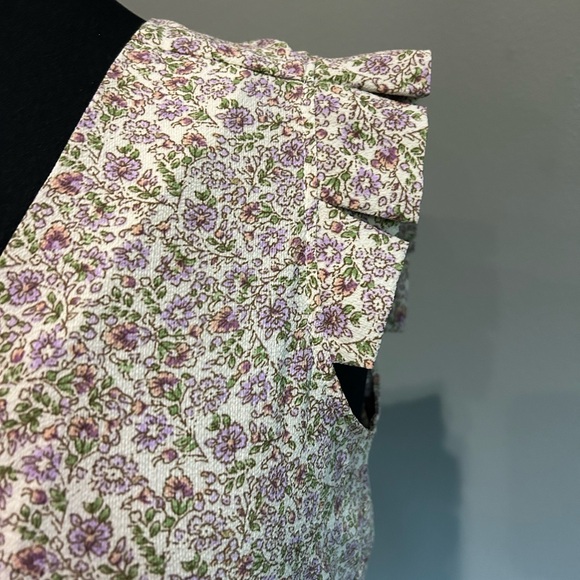 Monteau Fitted Floral Blouse Size Large - Picture 4 of 7